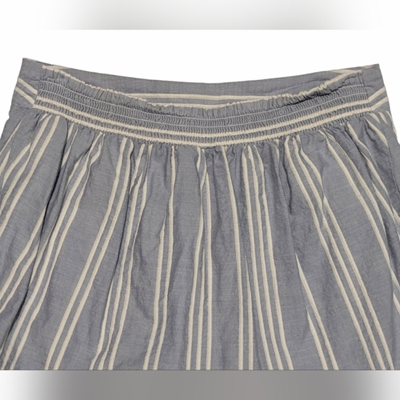 A New Day Women's Medium Blue/White Stripe Layered & Ruffled A-Line Mini Skirt - Picture 3 of 9